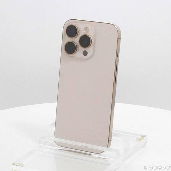 〔中古〕Apple(アップル) iPhone16 Pro 128GB デザートチタニウム MYMX3J／A SIMフリー〔258-ud〕 | 