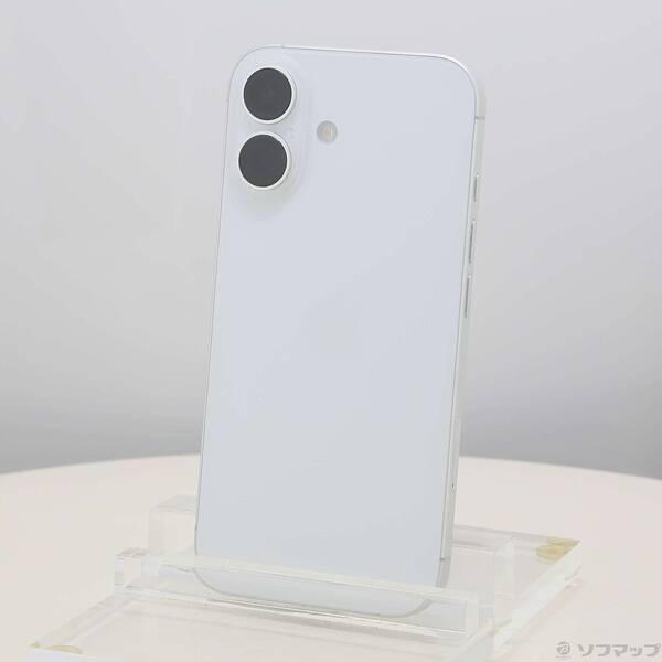 〔中古〕Apple(アップル) iPhone16 128GB ホワイト MYDR3J／A SIMフリー〔349-ud〕 | 