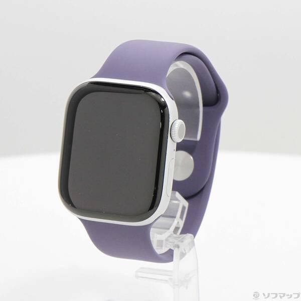 〔中古〕Apple(アップル) Apple Watch Series 11 GPS 46mm シルバーアルミニウムケース パープルフォグスポーツバンド〔348-ud〕 | 