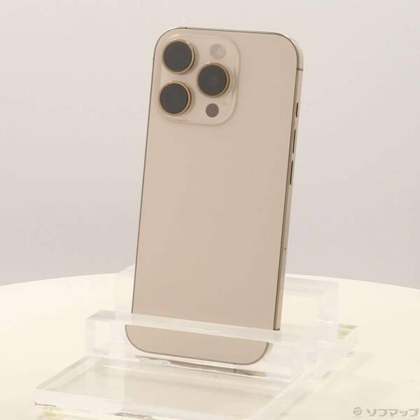 〔中古〕Apple(アップル) iPhone16 Pro 128GB デザートチタニウム MYMX3J／A SIMフリー〔377-ud〕 | 