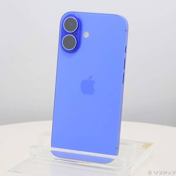 〔中古〕Apple(アップル) iPhone16 128GB ウルトラマリン MYDU3J／A SIMフリー〔348-ud〕 | 
