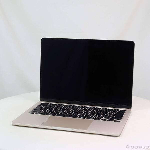 〔中古〕Apple(アップル) MacBook Air 13.6-inch Early-2025 MW103J／A Apple M4 10コアCPU_10コアGPU 16GB SSD512GB スターライト 〔26.3 Tahoe〕〔368-ud〕 | 