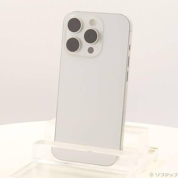 〔中古〕Apple(アップル) iPhone15 Pro 256GB ホワイトチタニウム MTUD3J／A SIMフリー〔377-ud〕 | 
