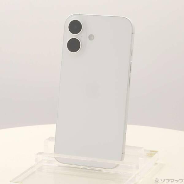 〔中古〕Apple(アップル) iPhone16 512GB ホワイト MYE33J／A SIMフリー〔276-ud〕 | 