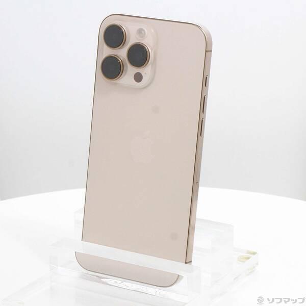 〔中古〕Apple(アップル) iPhone16 Pro Max 256GB デザートチタニウム MYWJ3J／A SIMフリー〔269-ud〕 | 