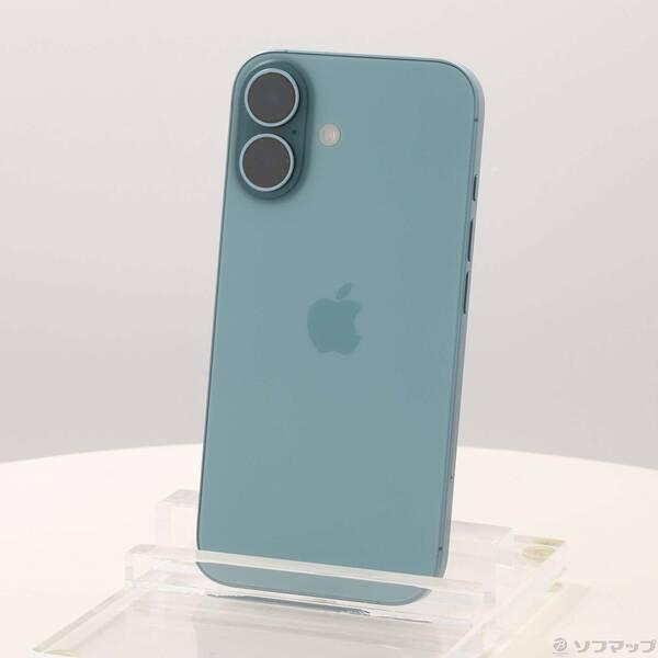 〔中古〕Apple(アップル) iPhone16 128GB ティール MYDV3J／A SIMフリー〔377-ud〕 | 