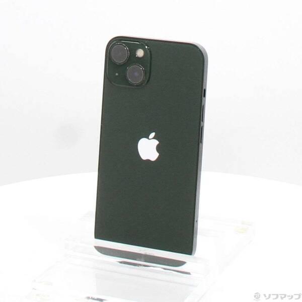 〔中古〕Apple(アップル) iPhone13 256GB グリーン MNGH3J／A SIMフリー〔198-ud〕 | 