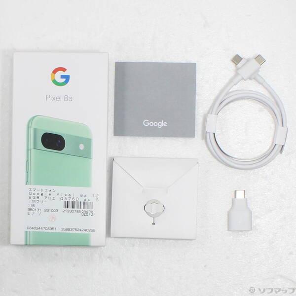 〔中古〕GOOGLE(グーグル) Google Pixel 8a 128GB アロエ G576D au SIMフリー〔377-ud〕 |  | 04