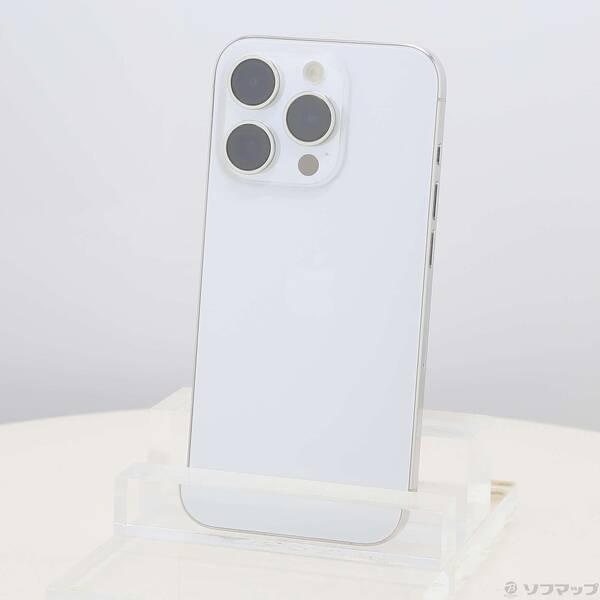 〔中古〕Apple(アップル) iPhone15 Pro 256GB ホワイトチタニウム MTUD3J／A SIMフリー〔377-ud〕 | 