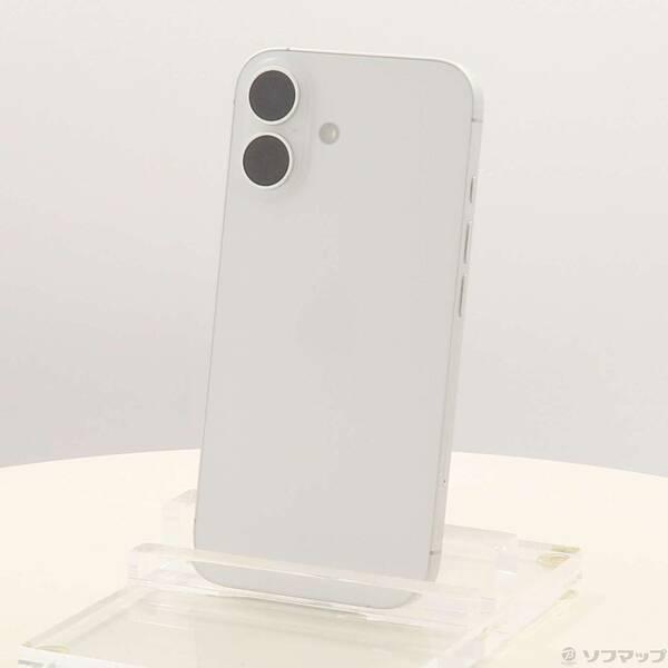 〔中古〕Apple(アップル) iPhone16 128GB ホワイト MYDR3J／A SIMフリー〔276-ud〕 | 