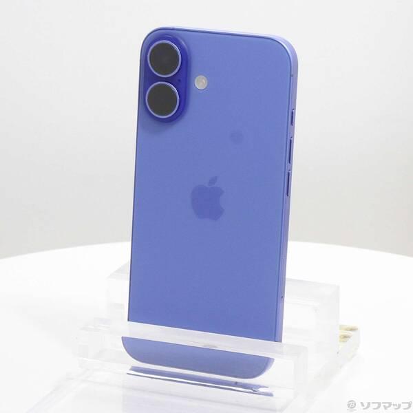〔中古〕Apple(アップル) iPhone16 128GB ウルトラマリン MYDU3J／A SIMフリー〔377-ud〕 | 