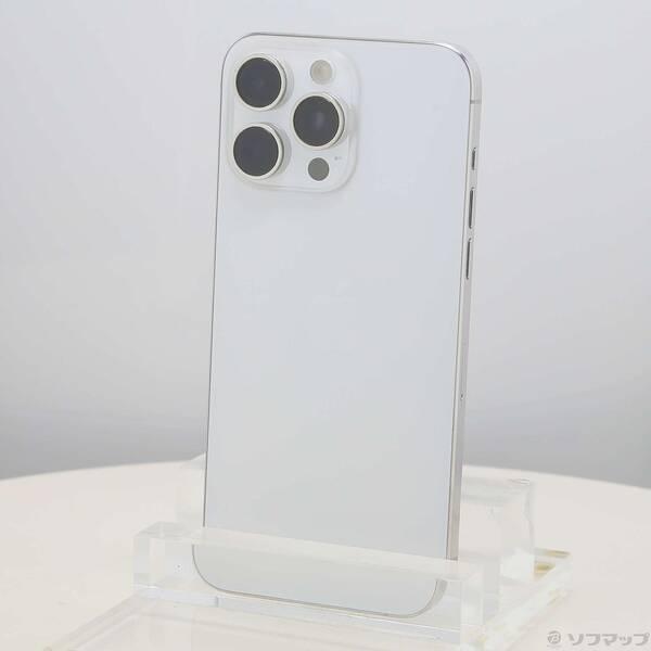 〔中古〕Apple(アップル) iPhone15 Pro Max 256GB ホワイトチタニウム MU6Q3J／A SIMフリー〔198-ud〕 | 