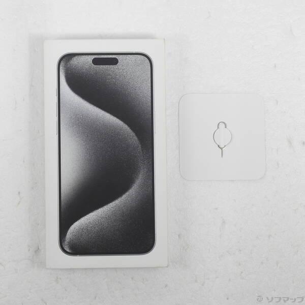 〔中古〕Apple(アップル) iPhone15 Pro Max 256GB ホワイトチタニウム MU6Q3J／A SIMフリー〔198-ud〕 |  | 04