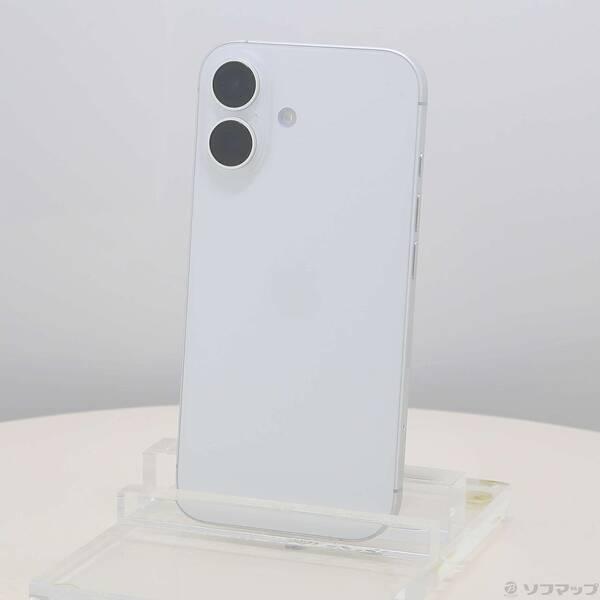 〔中古〕Apple(アップル) iPhone16 128GB ホワイト MYDR3J／A SIMフリー〔198-ud〕 | 