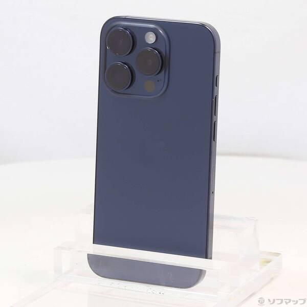 〔中古〕Apple(アップル) iPhone15 Pro 256GB ブルーチタニウム NTUG3J／A SIMフリー〔377-ud〕 | 