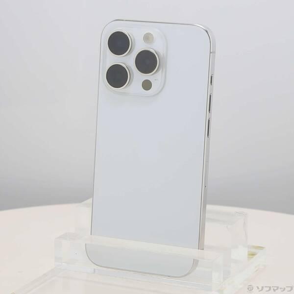 〔中古〕Apple(アップル) iPhone15 Pro 128GB ホワイトチタニウム MTU83J／A SIMフリー〔198-ud〕 | 