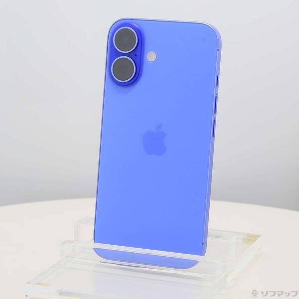 〔中古〕Apple(アップル) iPhone16 128GB ウルトラマリン MYDU3J／A SIMフリー〔377-ud〕 | 