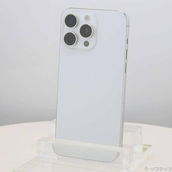 〔中古〕Apple(アップル) iPhone15 Pro Max 256GB ホワイトチタニウム MU6Q3J／A SIMフリー〔276-ud〕 | 
