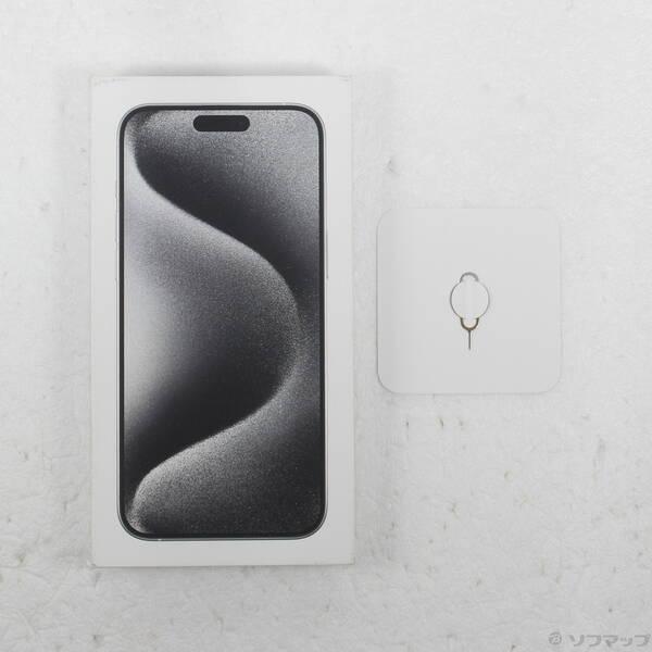 〔中古〕Apple(アップル) iPhone15 Pro Max 256GB ホワイトチタニウム MU6Q3J／A SIMフリー〔276-ud〕 |  | 04