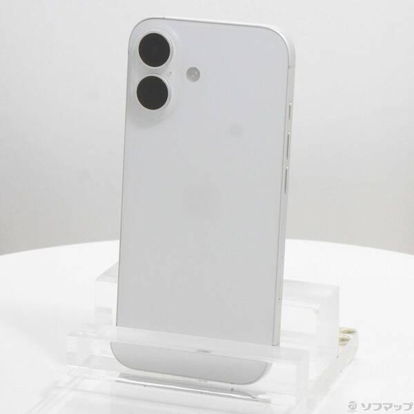 〔中古〕Apple(アップル) iPhone16 128GB ホワイト MYDR3J／A SIMフリー〔377-ud〕 | 