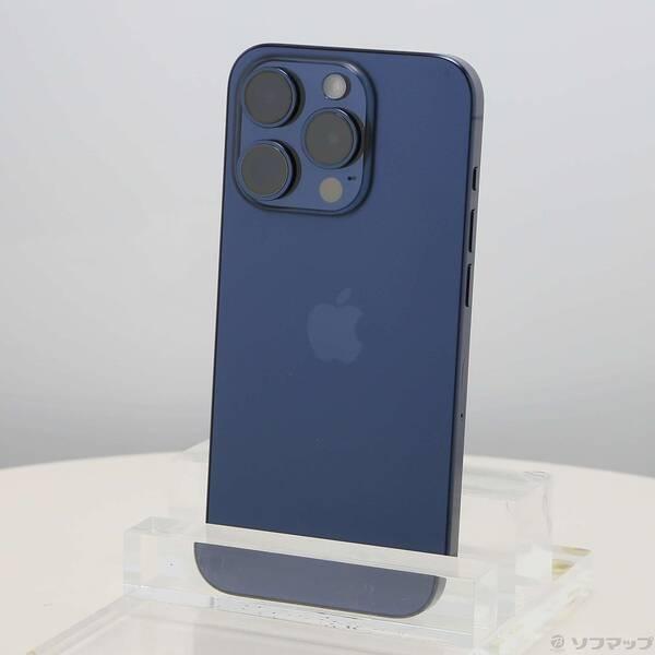 〔中古〕Apple(アップル) iPhone15 Pro 128GB ブルーチタニウム MTUA3J／A SIMフリー〔377-ud〕 | 