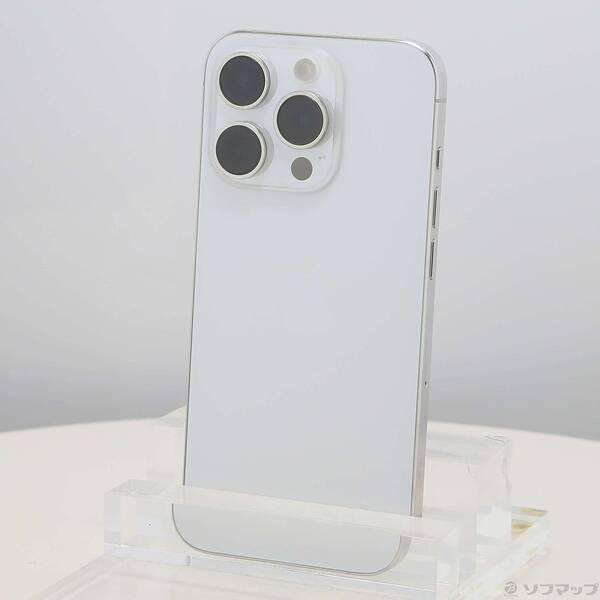 〔中古〕Apple(アップル) iPhone15 Pro 128GB ホワイトチタニウム MTU83J／A SIMフリー〔269-ud〕 | 