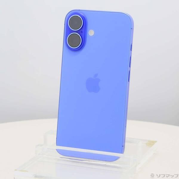 〔中古〕Apple(アップル) iPhone16 128GB ウルトラマリン MYDU3J／A SIMフリー〔276-ud〕 | 