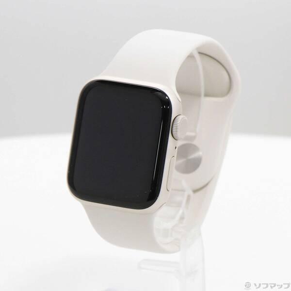 〔中古〕Apple(アップル) Apple Watch SE 第3世代 GPS 40mm スターライトアルミニウムケース スターライトスポーツバンド〔262-ud〕 | 