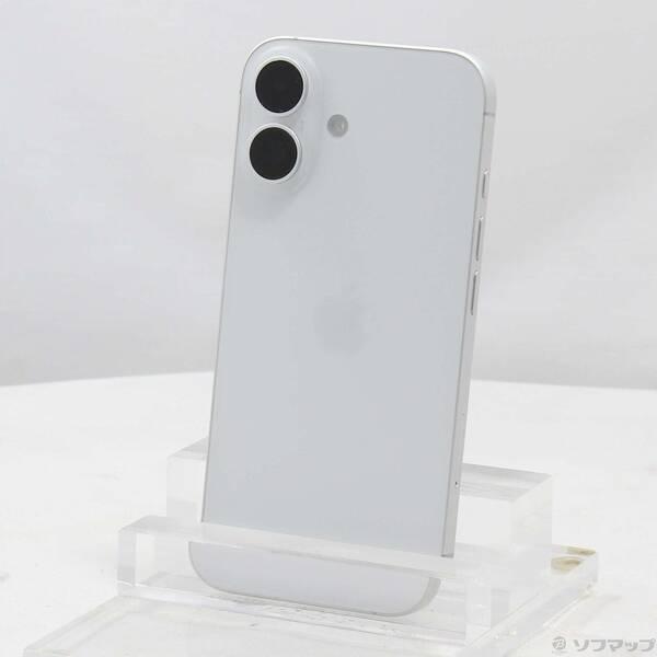 〔中古〕Apple(アップル) iPhone16 256GB ホワイト MYDX3J／A SIMフリー〔305-ud〕 | 