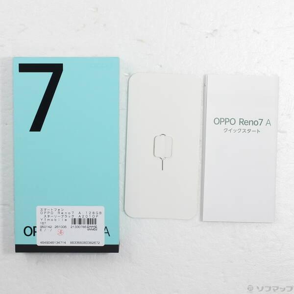 〔中古〕OPPO(オッポ) OPPO Reno7 A 128GB スターリーブラック A201OP Y!mobile SIMフリー〔297-ud〕 |  | 04