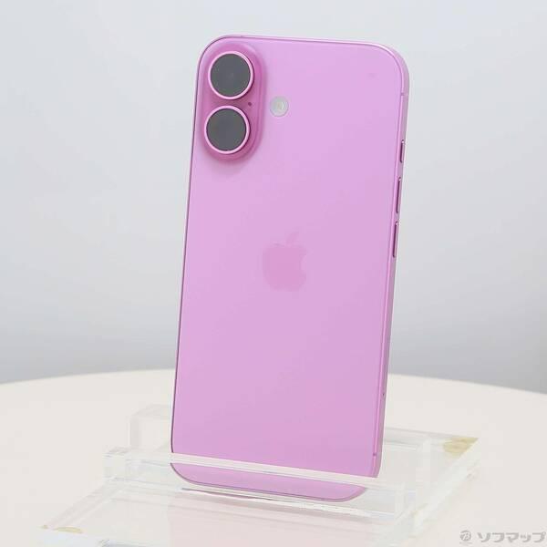 〔中古〕Apple(アップル) iPhone16 256GB ピンク MYDY3J／A SIMフリー〔276-ud〕 | 