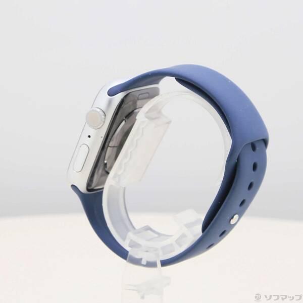 〔中古〕Apple(アップル) Apple Watch Series 9 GPS 45mm シルバーアルミニウムケース ストームブルースポーツバンド〔258-ud〕 |  | 01
