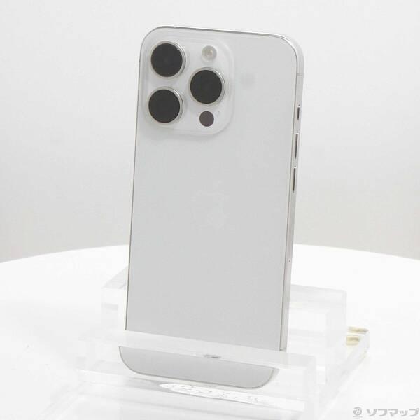 〔中古〕Apple(アップル) iPhone15 Pro 256GB ホワイトチタニウム MTUD3J／A SIMフリー〔377-ud〕 | 