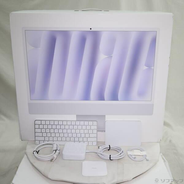 〔中古〕Apple(アップル) iMac 24-inch Late-2024 MWUV3J／A Apple M4 10コアCPU_10コアGPU 24GB SSD512GB シルバー 〔26.3 Tahoe〕〔258-ud〕 |  | 04