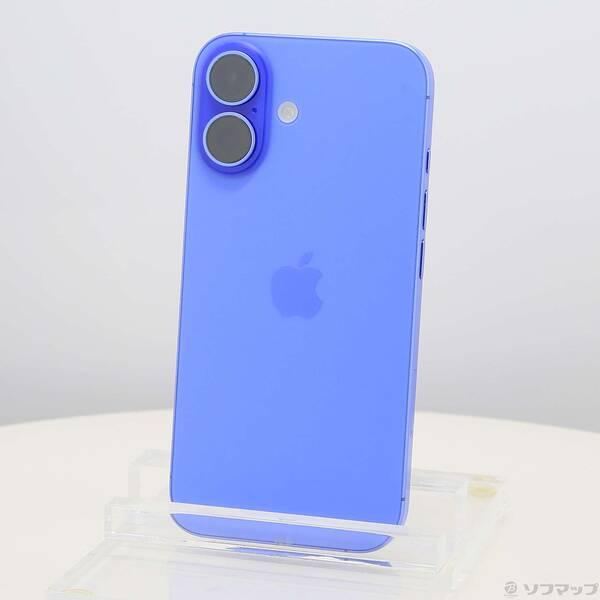 〔中古〕Apple(アップル) iPhone16 128GB ウルトラマリン 3N394J／A SIMフリー〔262-ud〕 | 