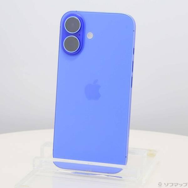 〔中古〕Apple(アップル) iPhone16 128GB ウルトラマリン MYDU3J／A SIMフリー〔198-ud〕 | 