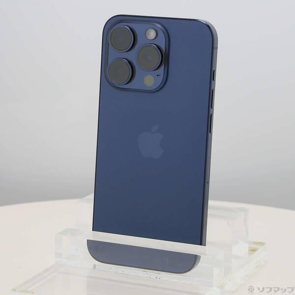 〔中古〕Apple(アップル) iPhone15 Pro 128GB ブルーチタニウム MTUA3J／A SIMフリー〔377-ud〕 | 