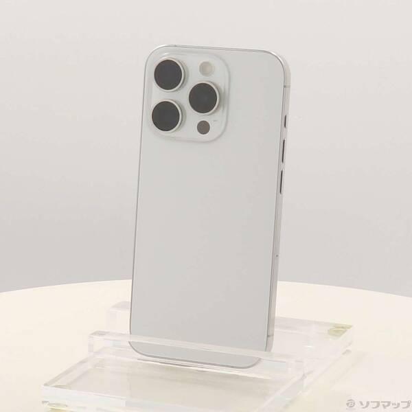 〔中古〕Apple(アップル) iPhone15 Pro 128GB ホワイトチタニウム MTU83J／A SIMフリー〔269-ud〕 | 