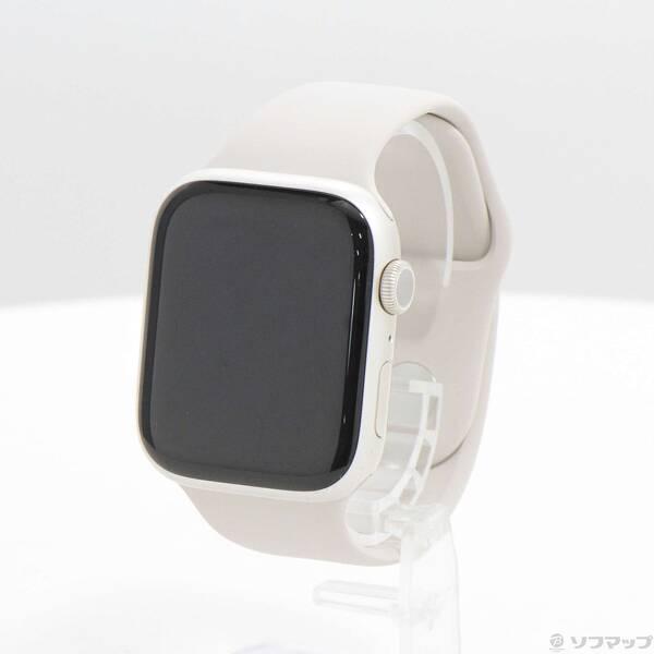 〔中古〕Apple(アップル) Apple Watch Series 9 GPS 45mm スターライトアルミニウムケース スターライトスポーツバンド〔262-ud〕 | 