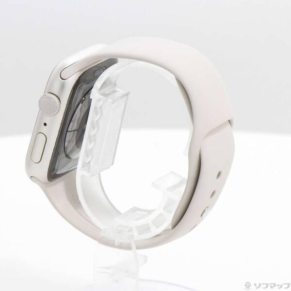 〔中古〕Apple(アップル) Apple Watch Series 9 GPS 45mm スターライトアルミニウムケース スターライトスポーツバンド〔262-ud〕 |  | 01