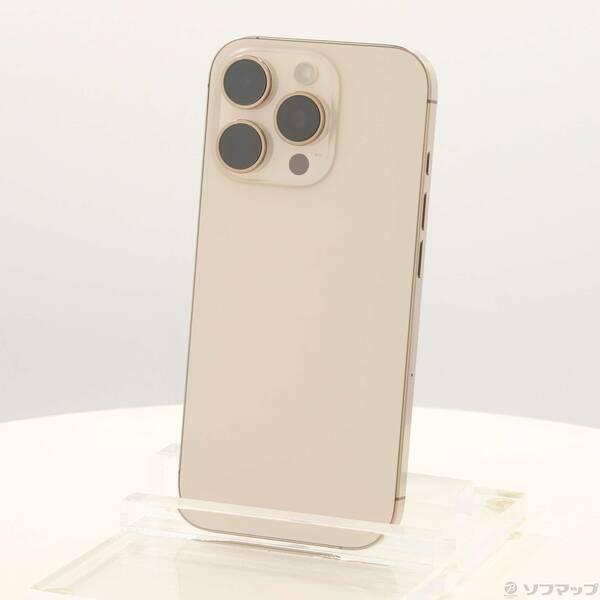 〔中古〕Apple(アップル) iPhone16 Pro 128GB デザートチタニウム MYMX3J／A SIMフリー〔198-ud〕 | 