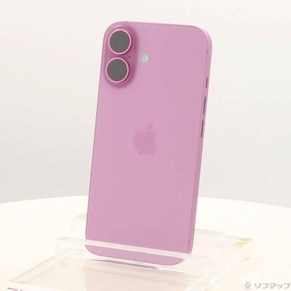 〔中古〕Apple(アップル) iPhone16 256GB ピンク MYDY3J／A SIMフリー〔198-ud〕 | 