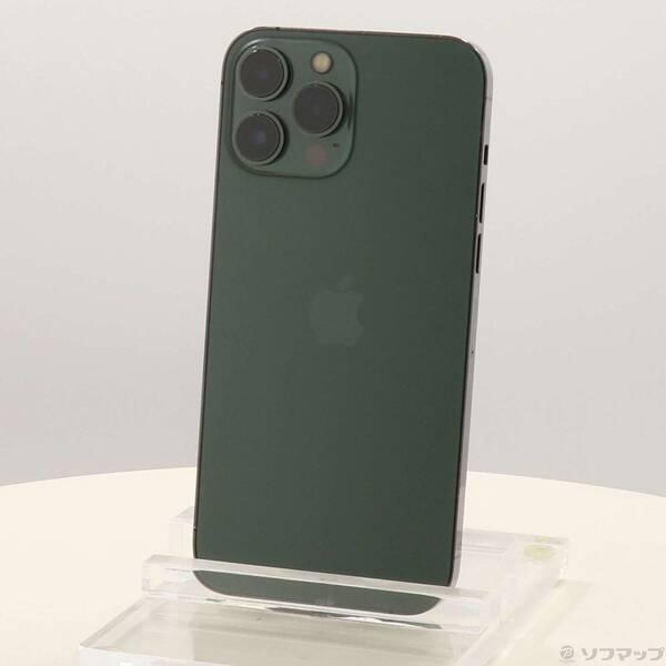 〔中古〕Apple(アップル) iPhone13 Pro Max 256GB アルパイングリーン MNCV3J／A SIMフリー〔276-ud〕 | 