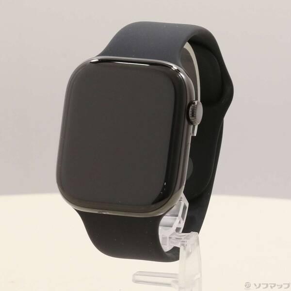 〔中古〕Apple(アップル) Apple Watch Series 10 GPS + Cellular 46mm スレートチタニウムケース ブラックスポーツバンド〔276-ud〕 | 