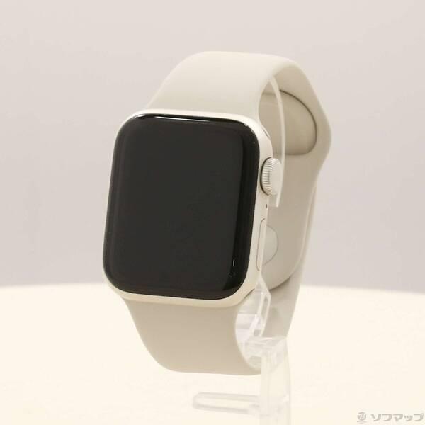 〔中古〕Apple(アップル) Apple Watch SE 第2世代 GPS 40mm スターライトアルミニウムケース スターライトスポーツバンド〔258-ud〕 | 