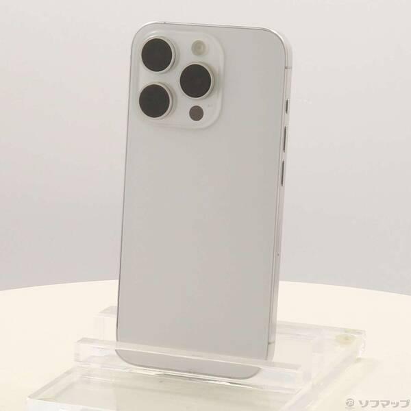 〔中古〕Apple(アップル) iPhone15 Pro 256GB ホワイトチタニウム MTUD3J／A SIMフリー〔368-ud〕 | 