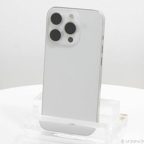 〔中古〕Apple(アップル) iPhone15 Pro 256GB ホワイトチタニウム MTUD3J／A SIMフリー〔198-ud〕 | 