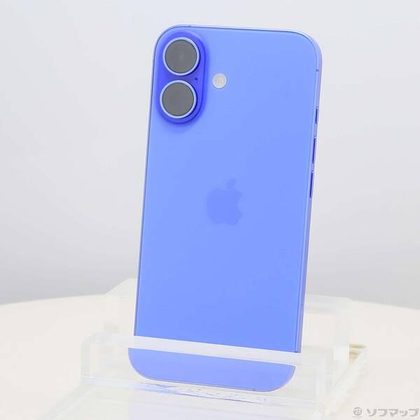 〔中古〕Apple(アップル) iPhone16 256GB ウルトラマリン MYE03J／A SIMフリー〔305-ud〕 | 