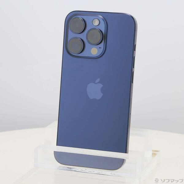 〔中古〕Apple(アップル) iPhone15 Pro 256GB ブルーチタニウム MTUG3J／A SIMフリー〔368-ud〕 | 