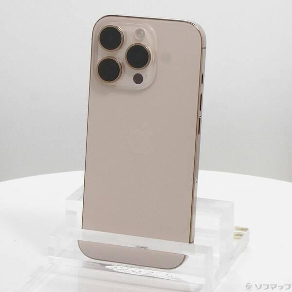 〔中古〕Apple(アップル) iPhone16 Pro 128GB デザートチタニウム MYMX3J／A SIMフリー〔377-ud〕 | 